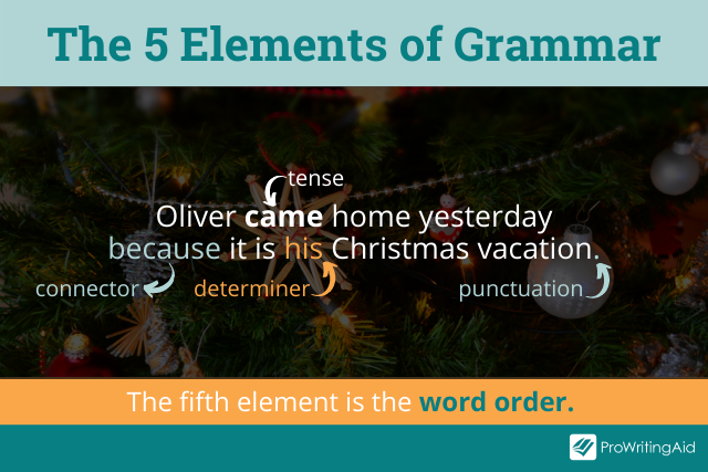 The 5 elements of grammar