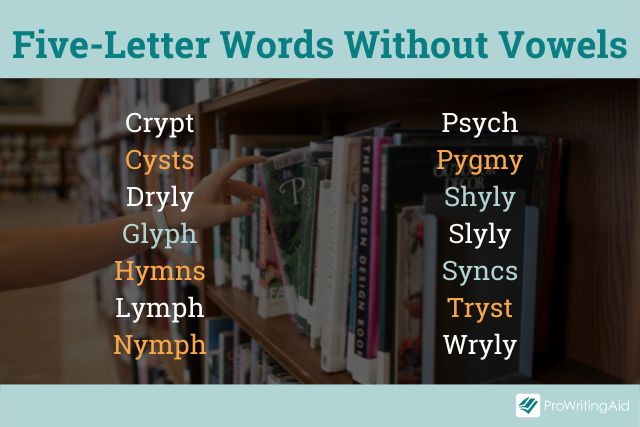 5 Letter English Words With No Vowels