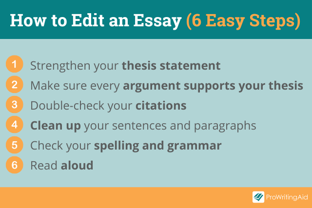 essays about editing