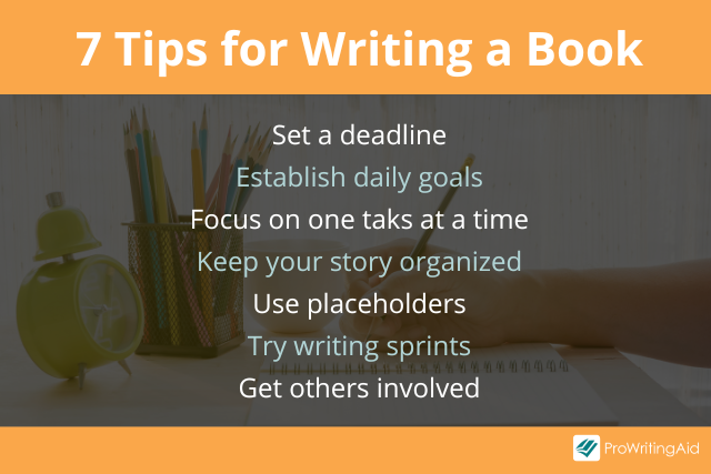 7 tiops for writing a book