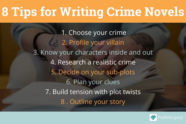 8 tips for writing crime novels
