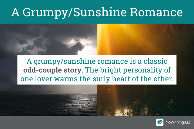 Definition of a grumpy and sunshine romance