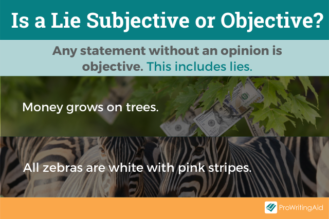 Lies are objective
