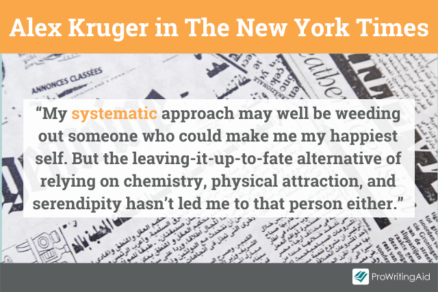 Alex Kruger, New York Times Quote
