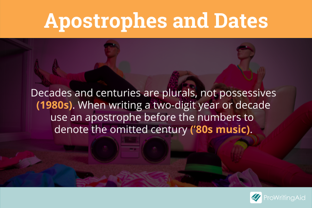 Apostrophes and dates