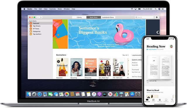 Apple Books promo page