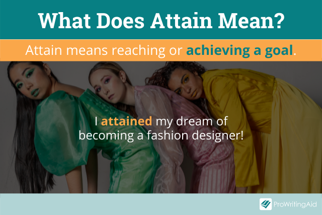 Attain definition