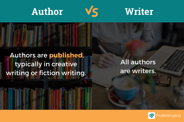 The difference between a writer and an author