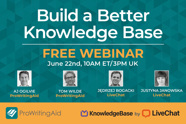 Build a Better Knowledge Base Webinar Image