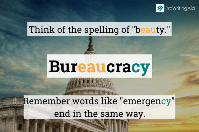 How to spell bureaucracy