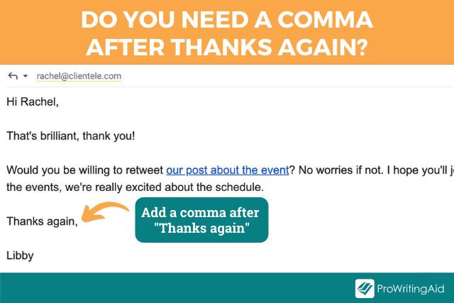 do-you-need-a-comma-after-thank-you