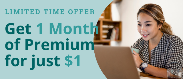 Get a prepaid premium for $1