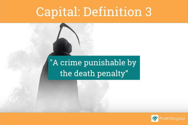 Capital meaning a crime or the punishment