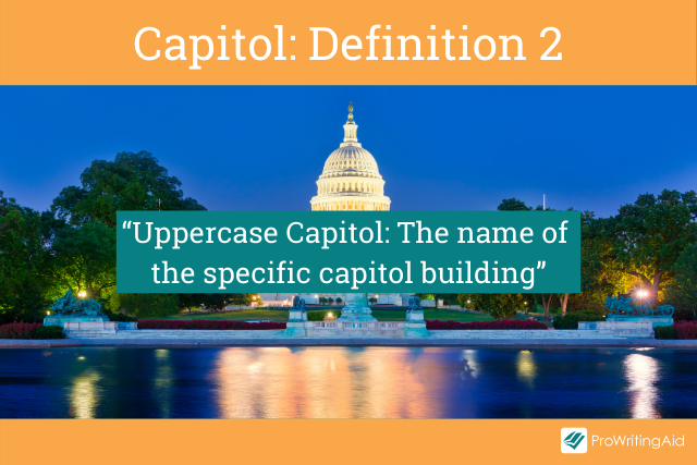 Capitol meaning a specific government building