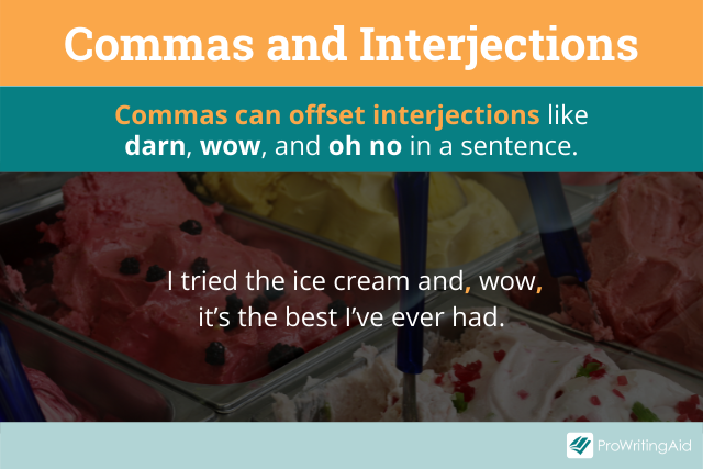 Commas and interjections