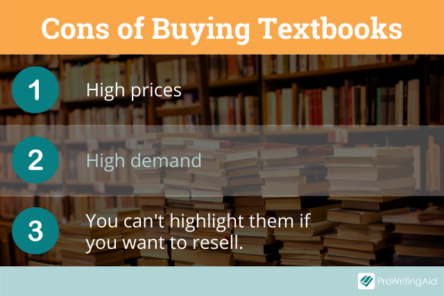 Cons of buying textbooks