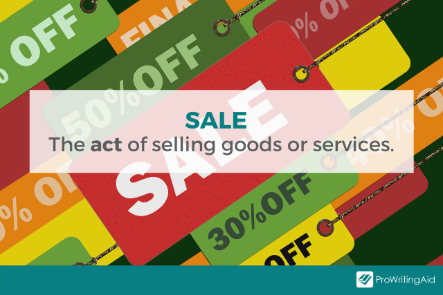 Sale vs Sell: What's the Difference? - The Grammar Guide