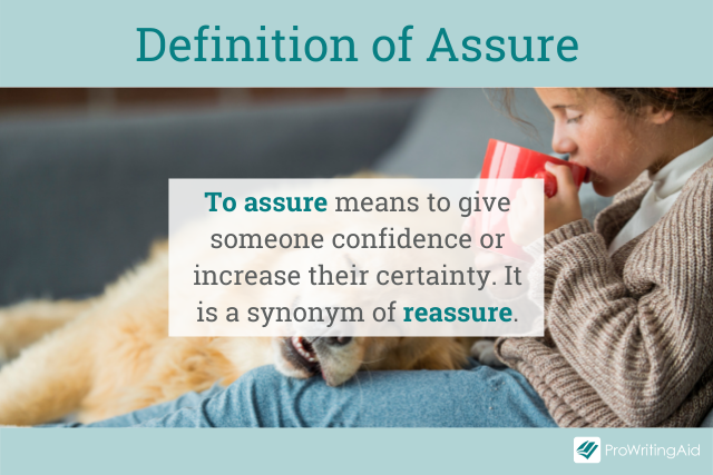 The definition for assure