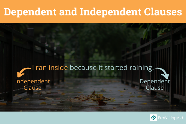 Dependent and independent clauses