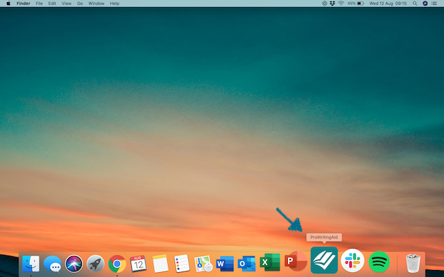 prowritingaid desktop app icon on a mac