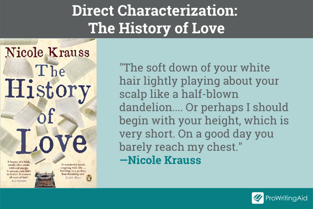 Direct characterization in the history of love