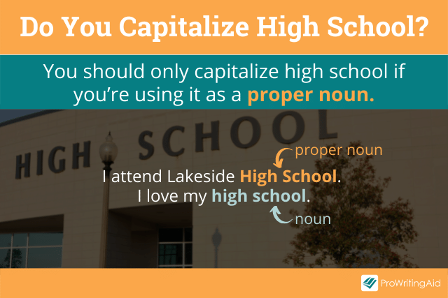 Do you capitalize highschool