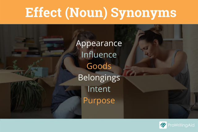 Effect noun synonyms