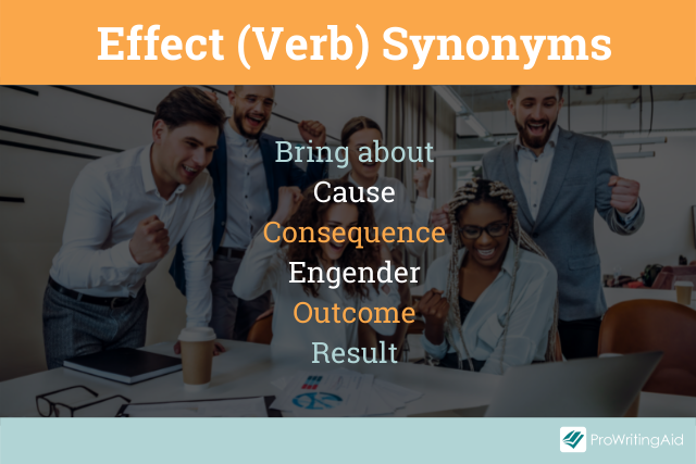 Effect verb synonyms