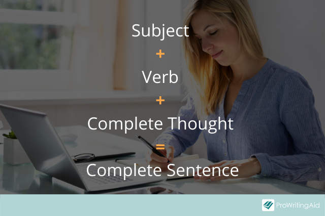 Elements of a complete sentence