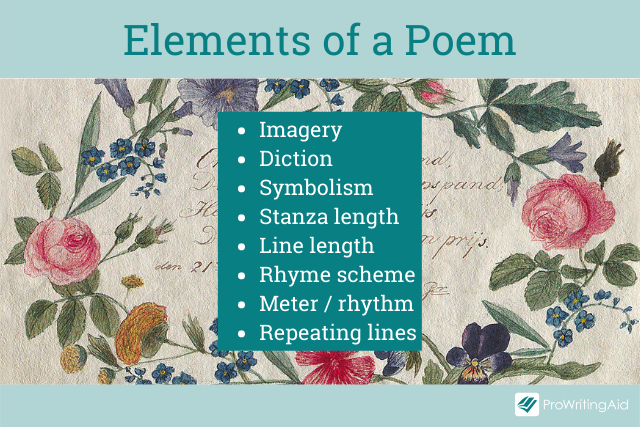 The basic elements of a poem