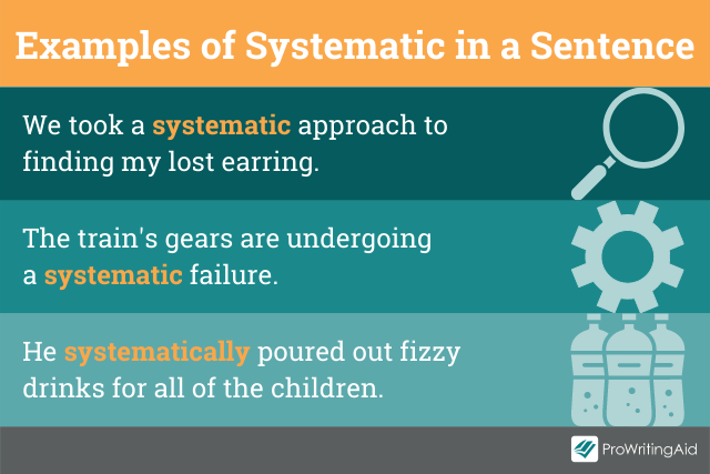 Examples of systematic in a sentences