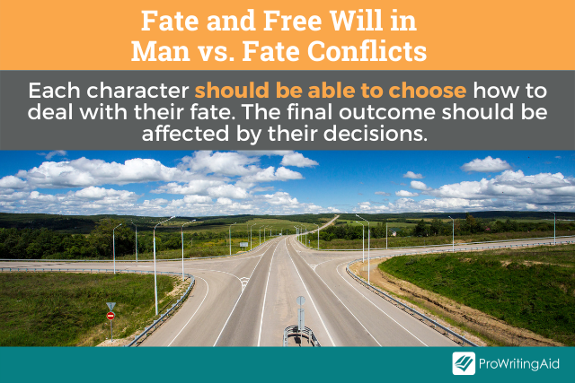 Fate and free will in man versus fate stories