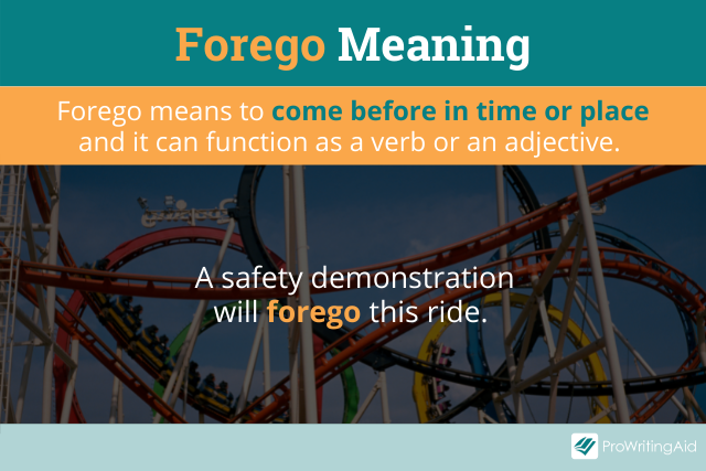 Forego Meaning