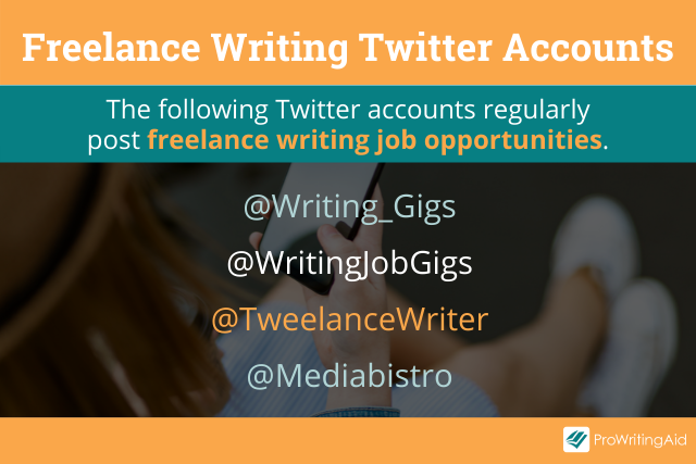 Freelance writing twitter accounts