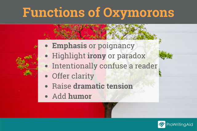 The function of an oxymoron