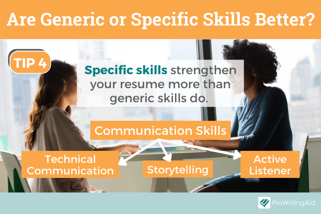 Generic and specific skills