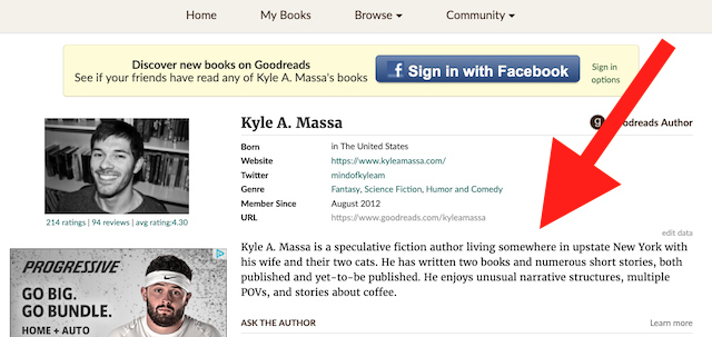 goodreads info