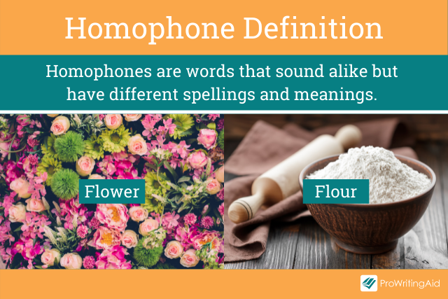 The definition of homophones