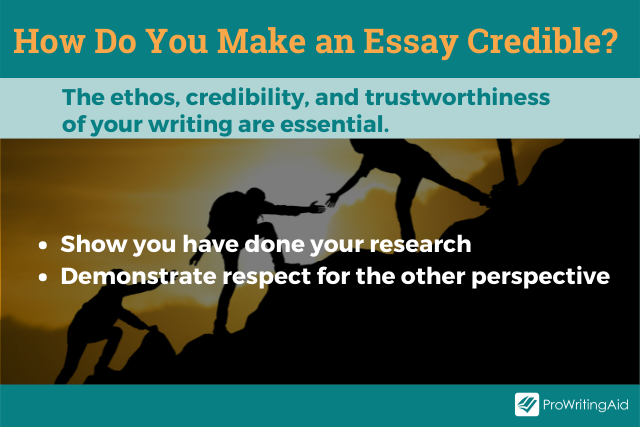 How to make your essay credible