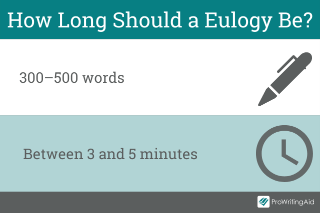 How long should a eulogy be