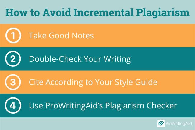 How to avoid incremental plagiarism