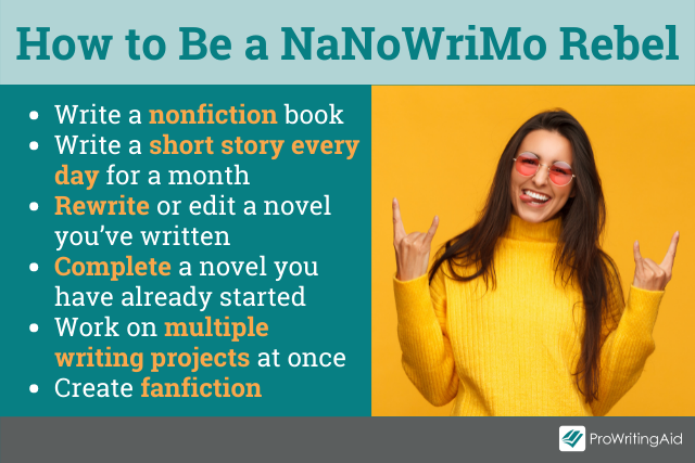 How to be a NaNoWriMo rebel