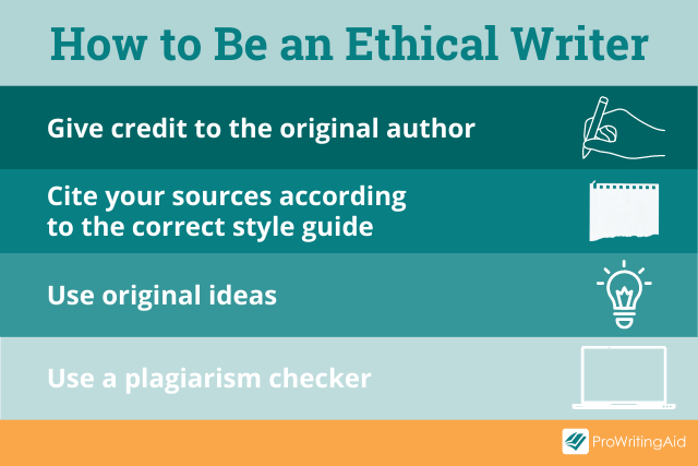 How to be an ethical writer