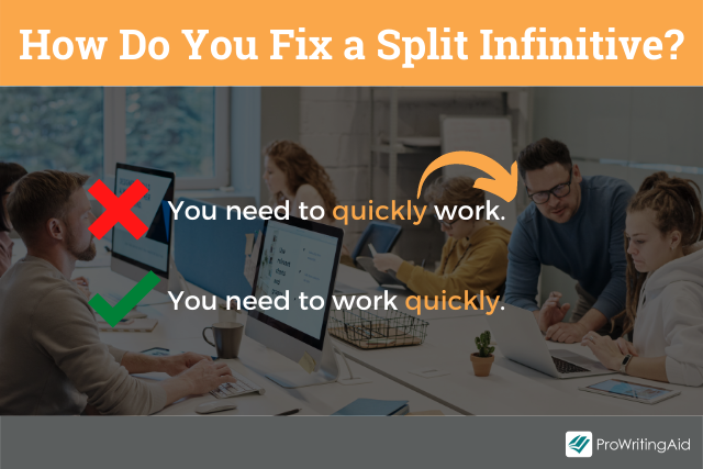 How to fix a split infinitive