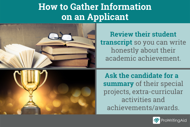 How to gather information on an applicant