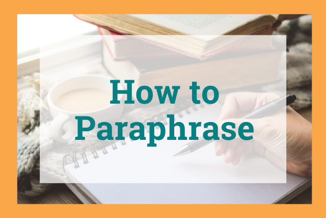 How to paraphrase title