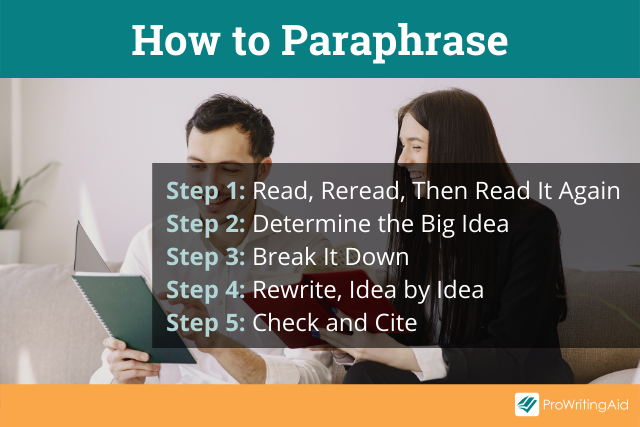 How to paraphrase in 5 steps