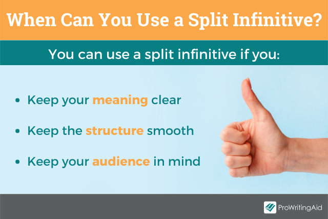 How to use a split infinitive