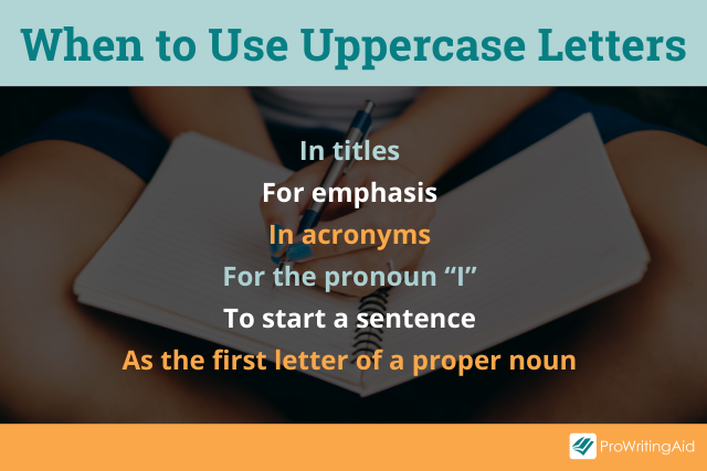 How to use uppercase letters