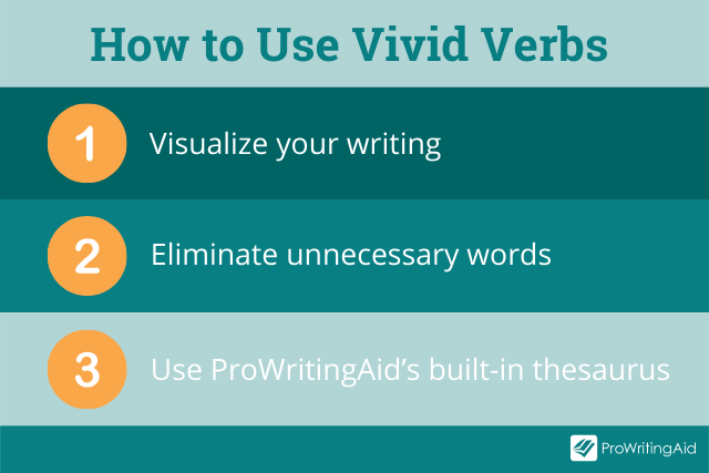 How to usse vivid verbs